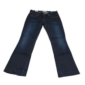 Lucky Brand Lolita Bootcut Women 10/30 Dark Blue White Oak Cone Denim USA